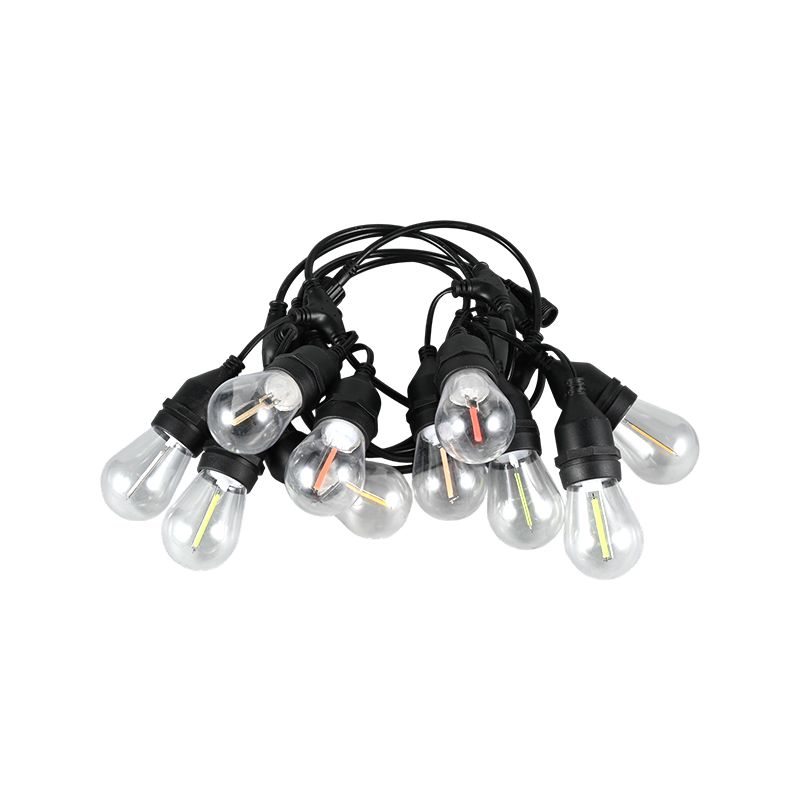 S14 Hanging String E27 Spiral RGBY RGBY Light Meteor String