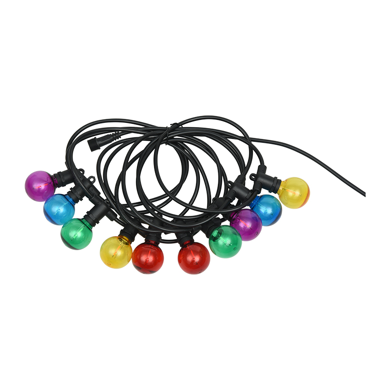 G40 Ball Bubble E12 دهانه مارپیچی رنگارنگ تزئینی فستون نورپردازی