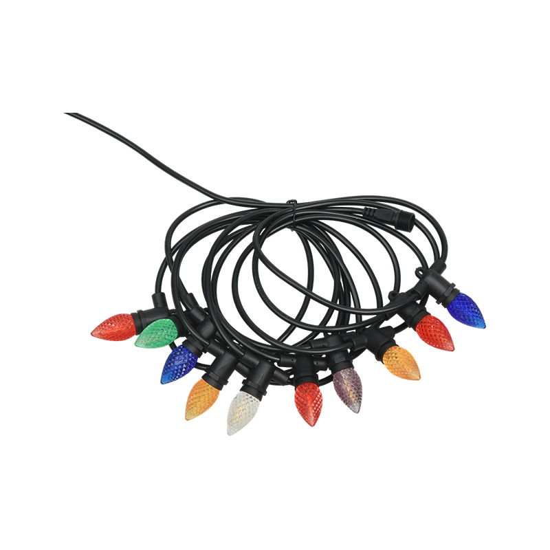 چراغ توت فرنگی C7 E12 پایه پیچ رنگی 0.5W چراغ رشته یکپارچه