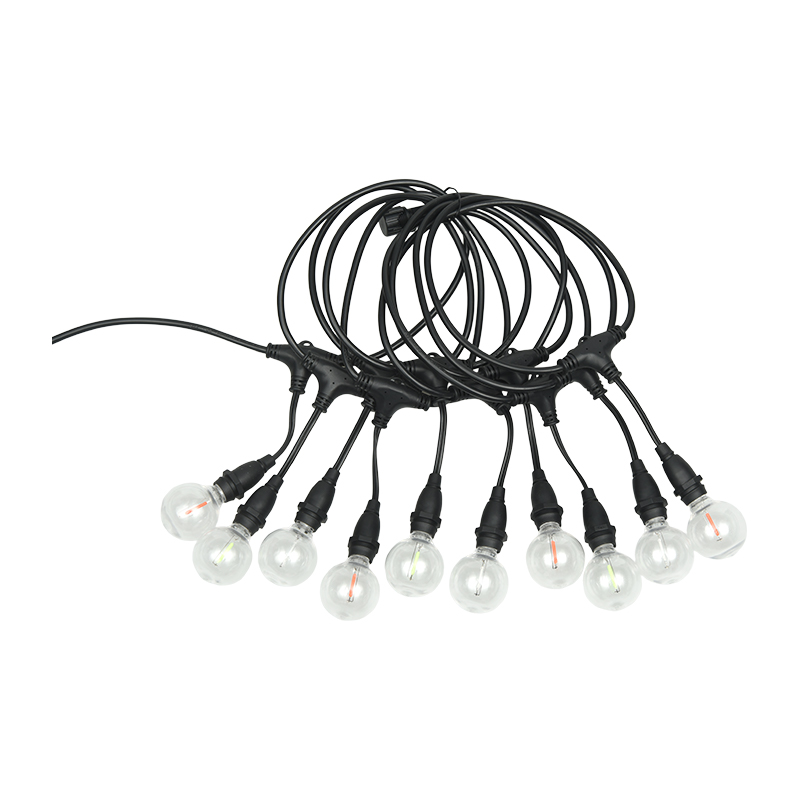 لامپ شفاف G40 E12 دهانه مارپیچ رنگی نور رشته آویز