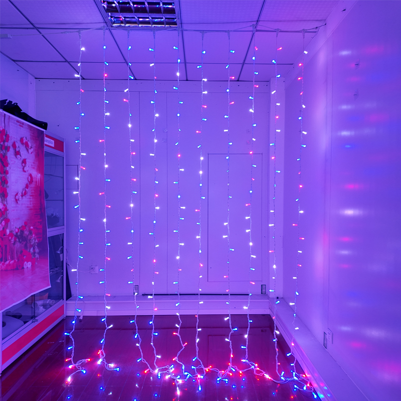 رشته نور پرده کنترل همزمان RGB 7 رنگ